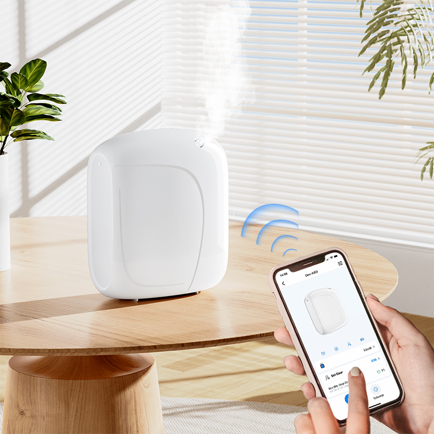 Scenthope X2Wind Wall Mounted Home Air Freshener Aromatherapy Waterless Essential Oil Diffuser Fragrance Dispenser
