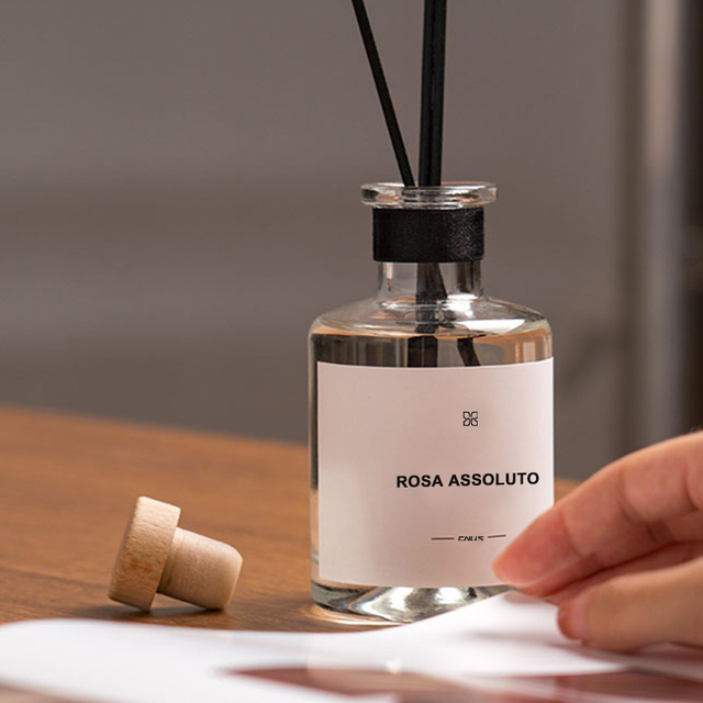 SCENTHOPE 180ML Customized High Quality Best Scent 180ml Fragrance Home Freshener Aroma Luxury Glass Bottle Reed Diffuser with Sticks