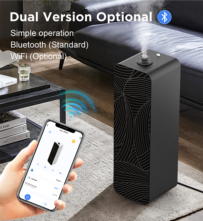 SCENTHOPE AS3000S Low Noise Ultra-fine Atomization Essential Oil Diffuser Custom Logo APP Remote Control Home Diffuser